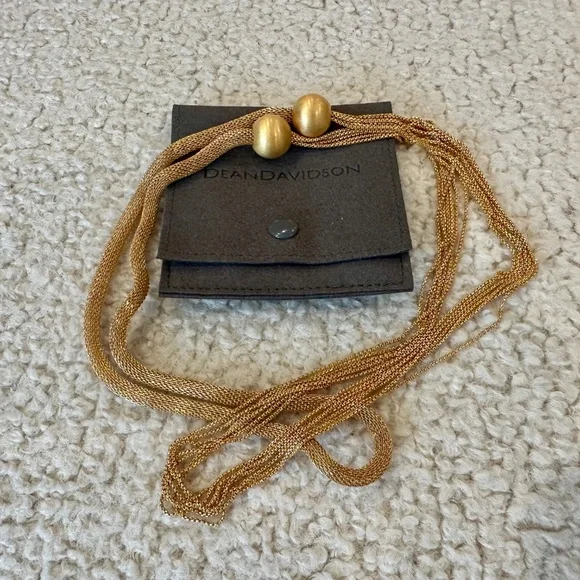 Dean Davidson 19" Drop 22 Karat Gold Plated Statement Necklace - Picture 3 of 7